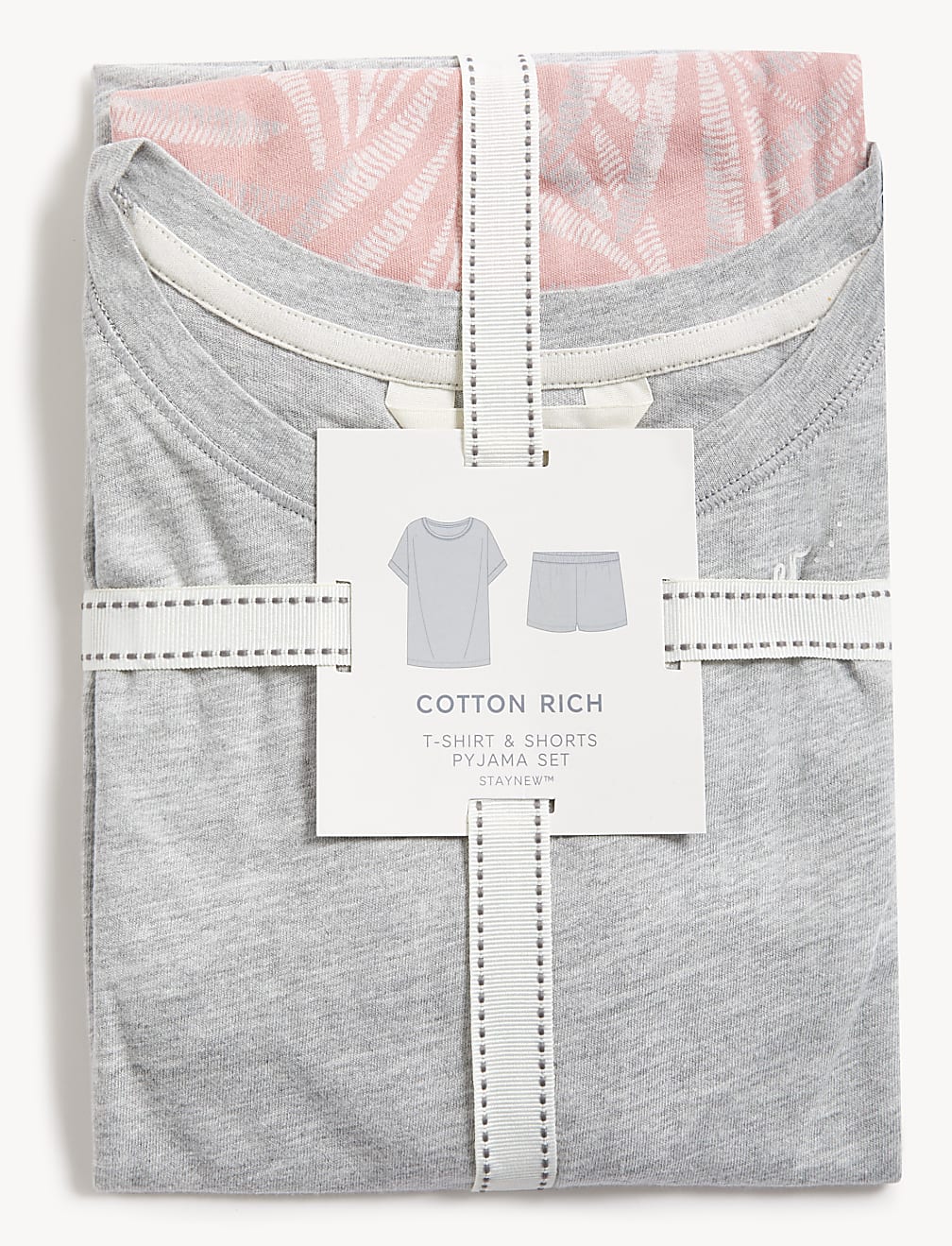 Cotton Rich Leaf Shortie Set