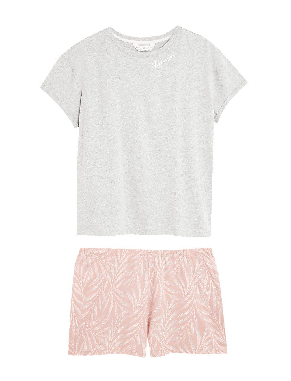 Cotton Rich Leaf Shortie Set