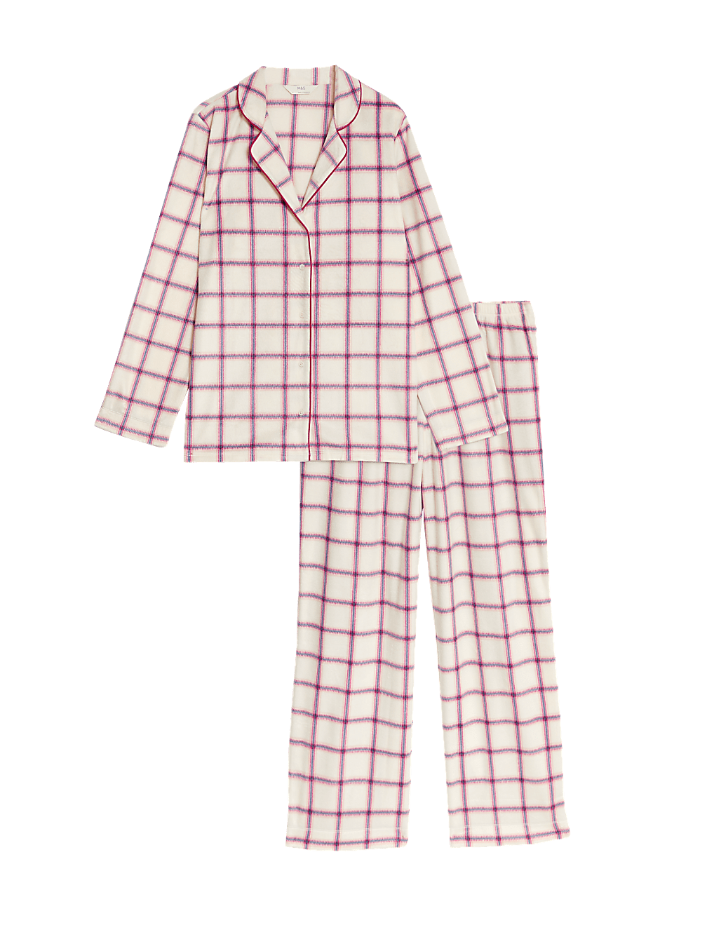 Fleece Checked Pyjama Set