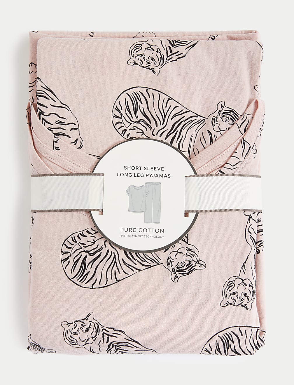 Pure Cotton Tiger Print Pyjama Set