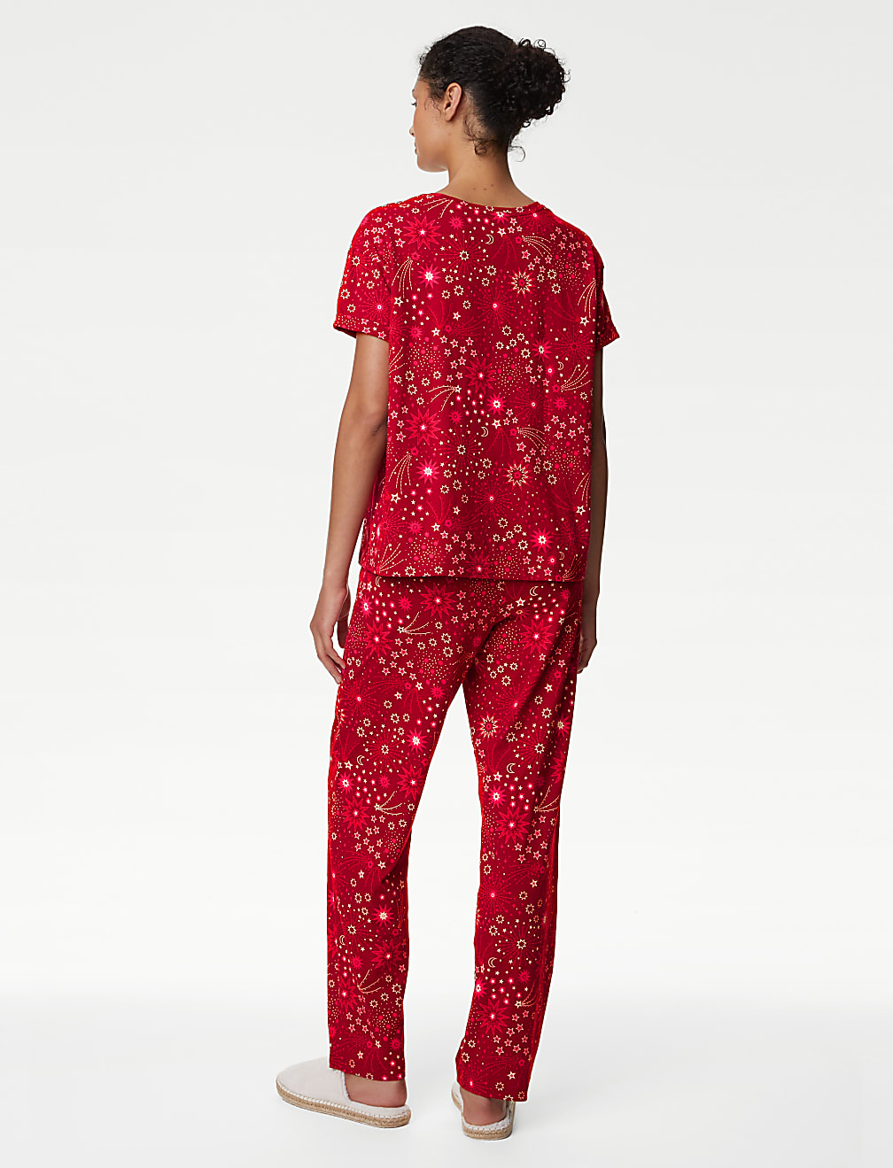 Pure Cotton Star Print Pyjama Set