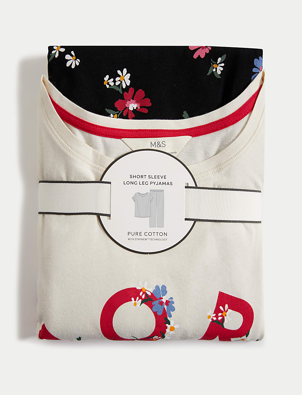 Buy Pure Cotton Floral Print Pyjama Set at Marks & Spencer
