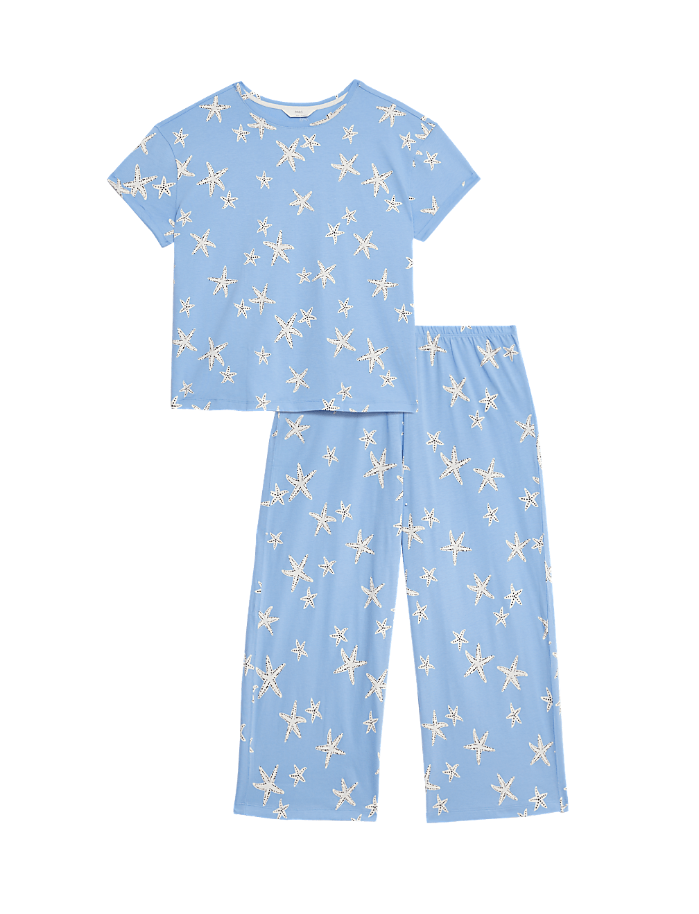 Cotton Rich Crop Leg Pyjama Set