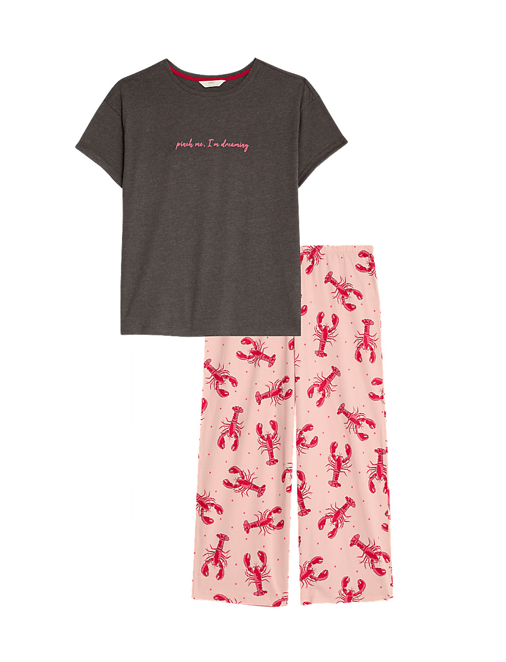 Cotton Rich Crop Leg Pyjama Set