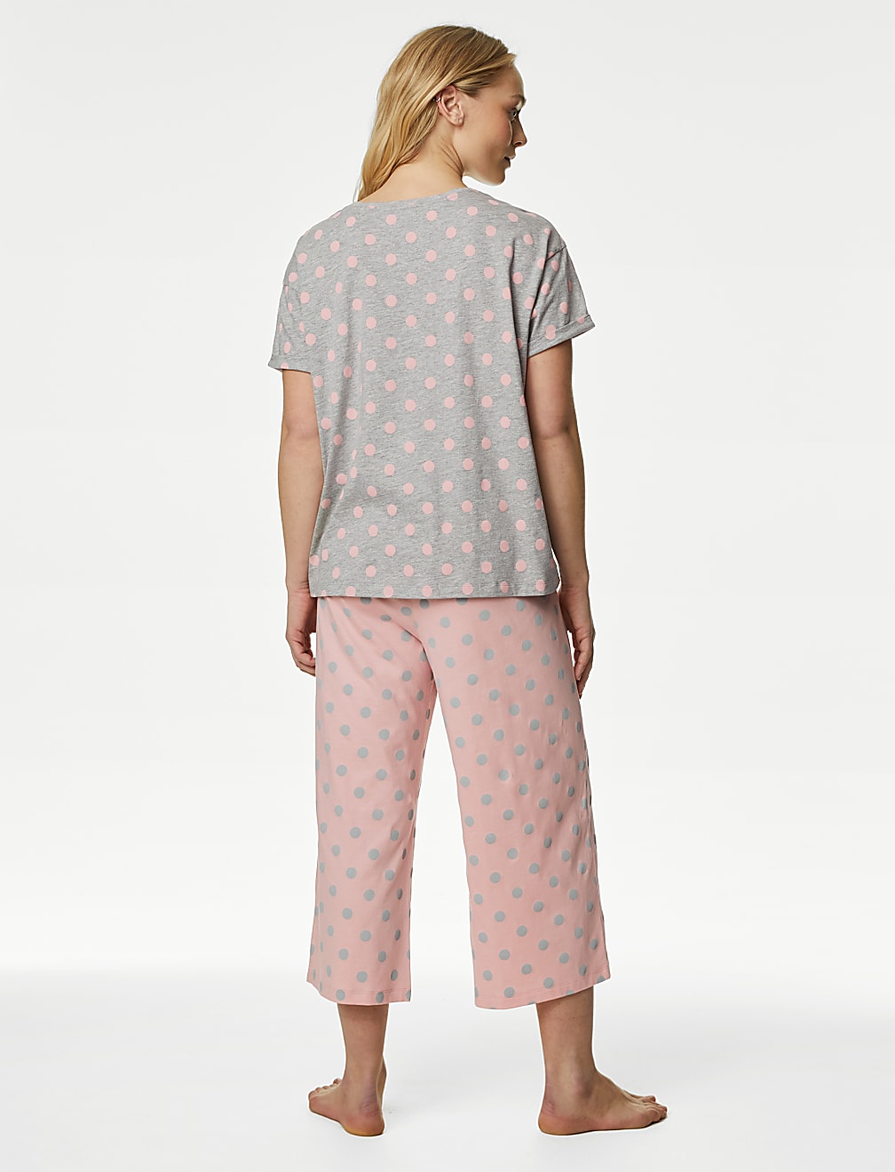 Cotton Rich Crop Leg Pyjama Set