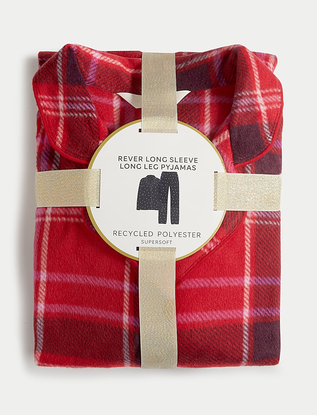 Fleece Printed Revere Pyjama Set