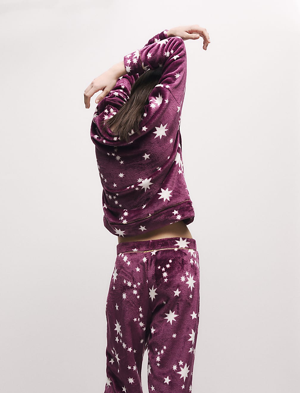 Fleece Printed Pyjama Set