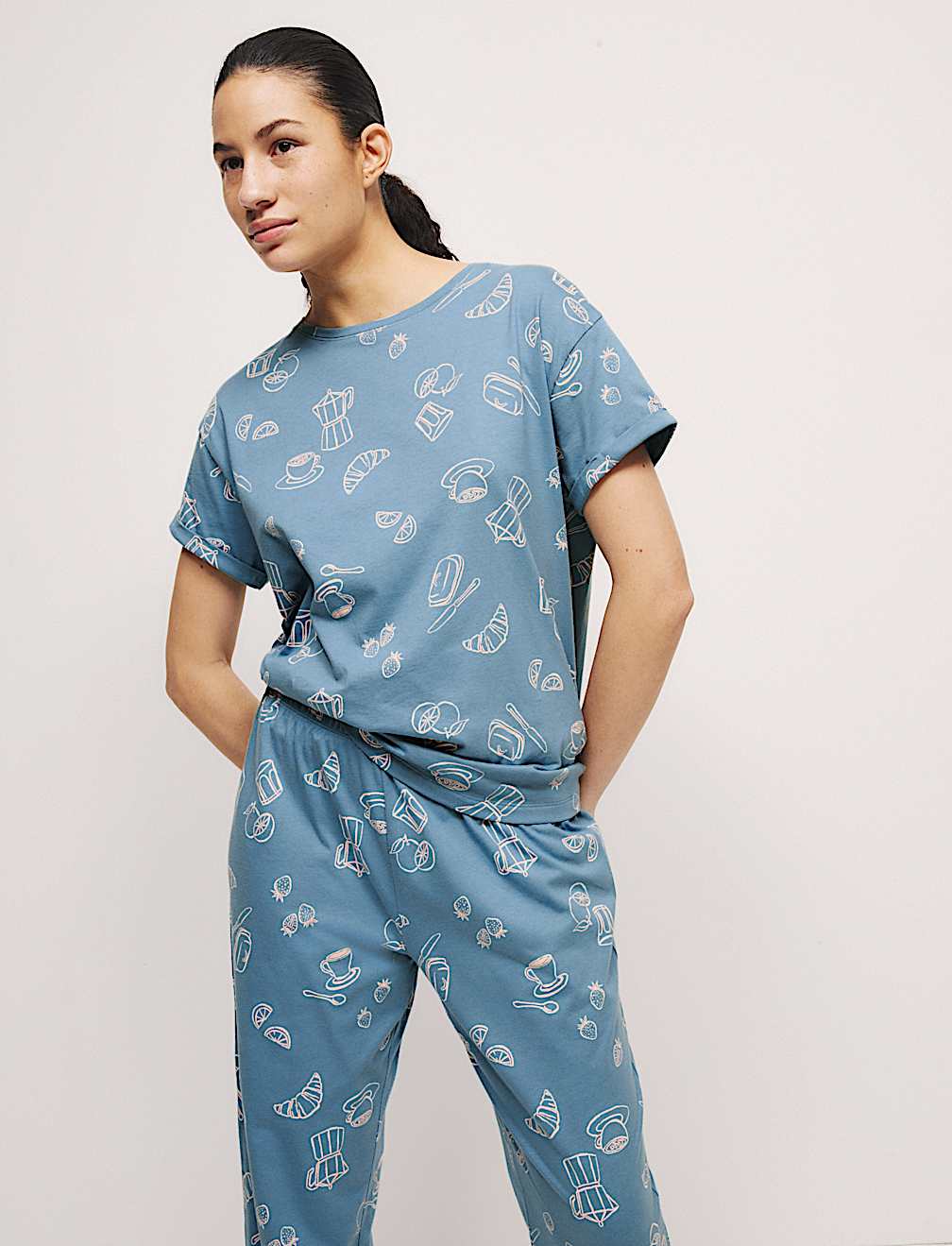 Pure Cotton Printed Pyjama Set