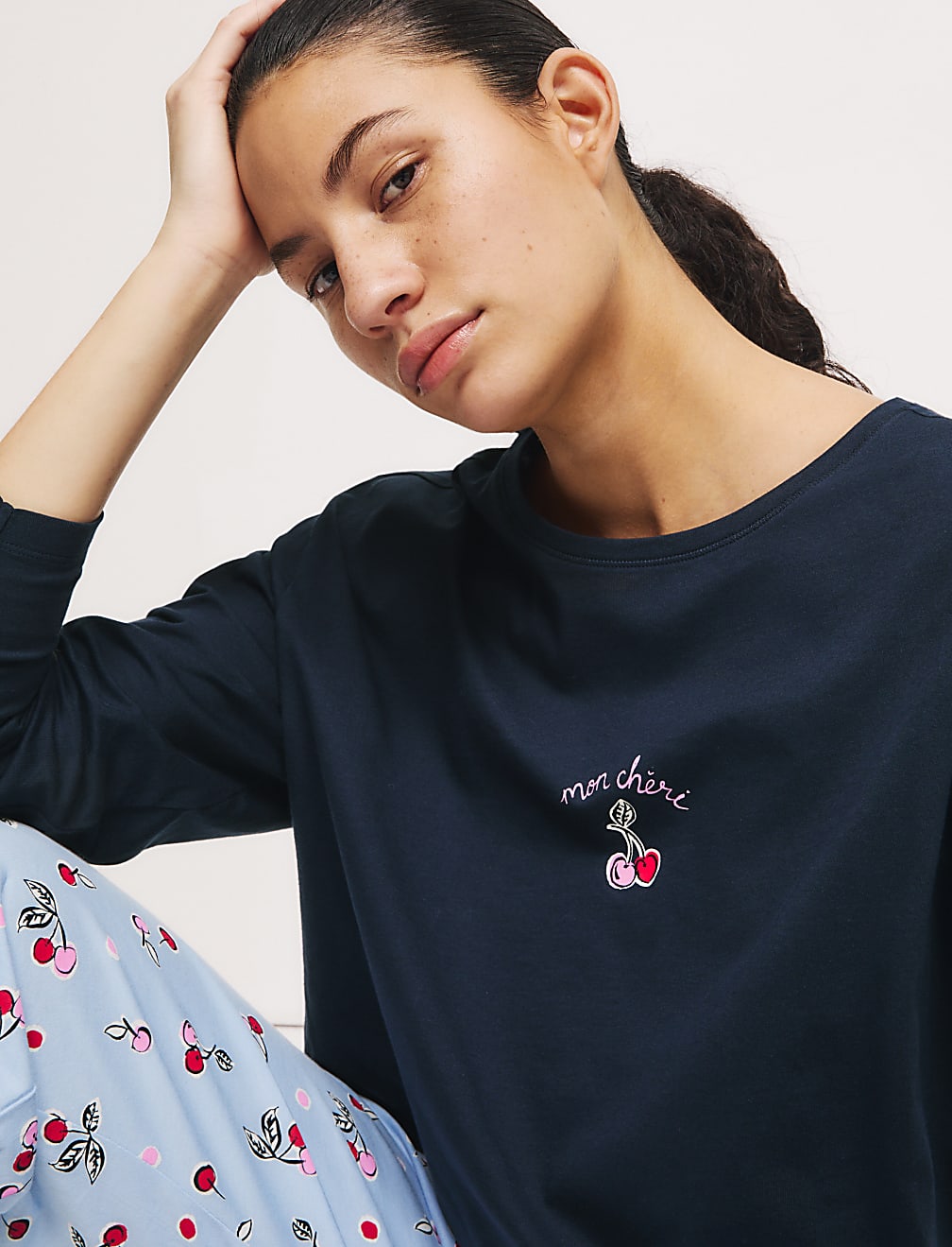 Cotton Rich Printed Pyjama Set