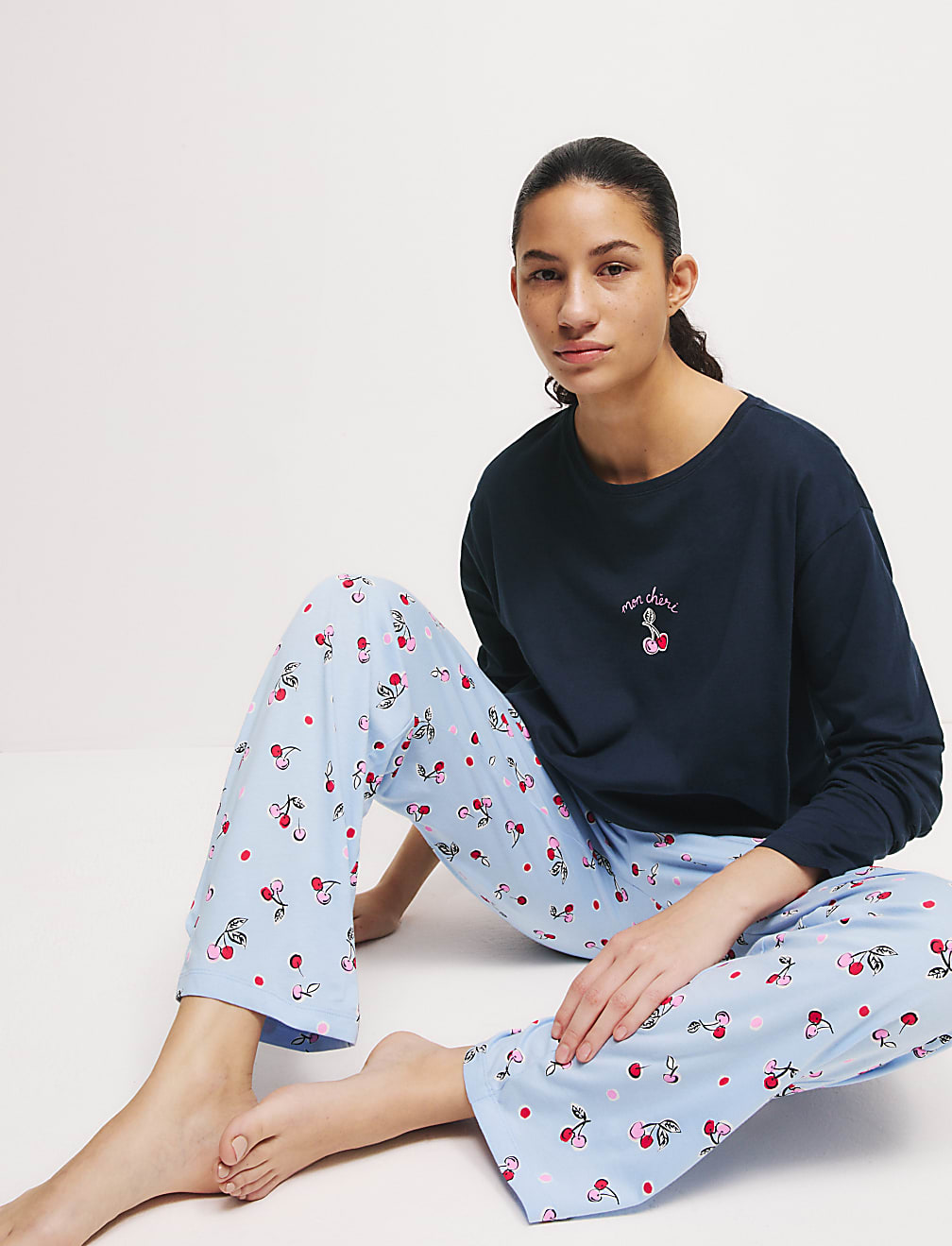 Cotton Rich Printed Pyjama Set