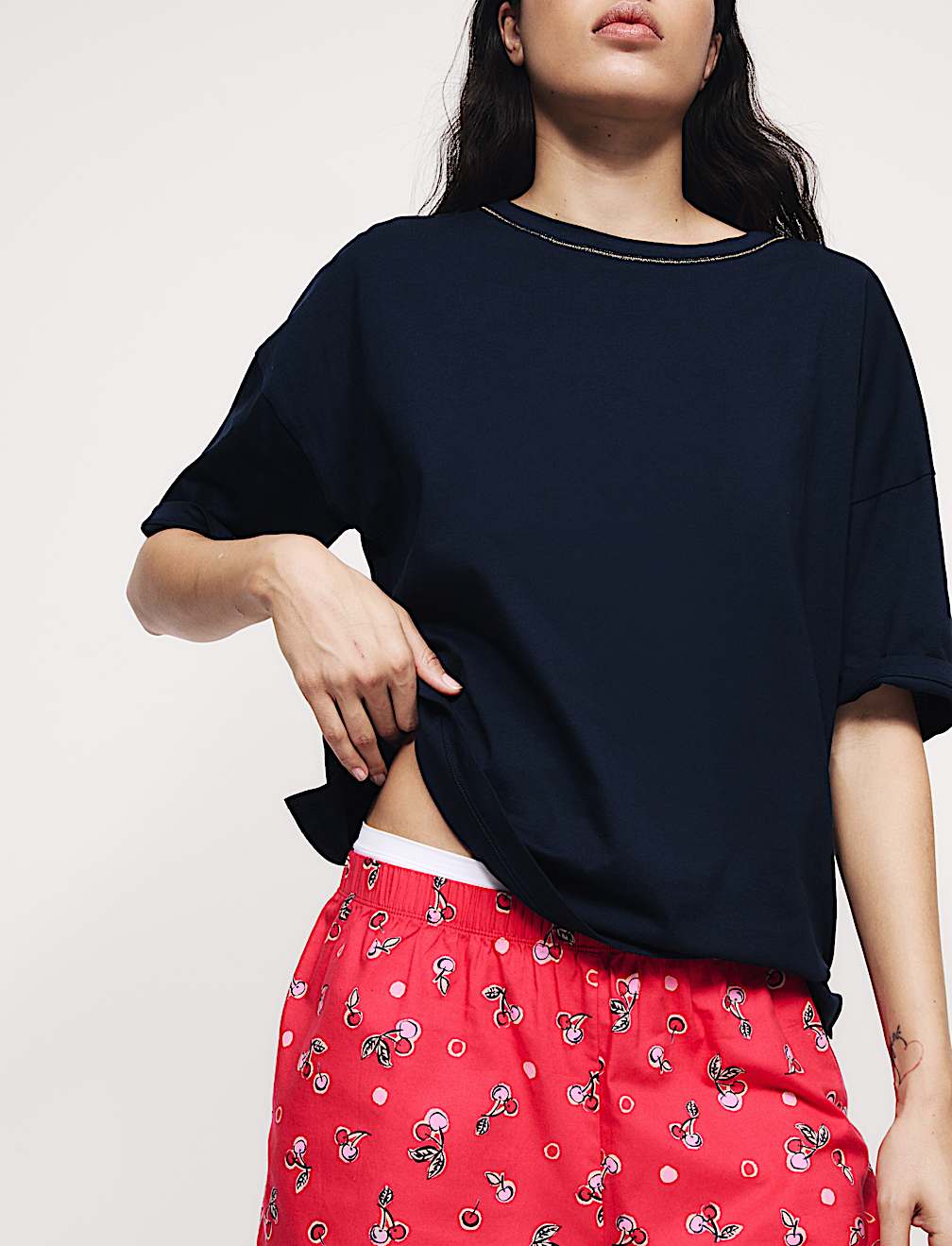 Pure Cotton Printed Shortie Set