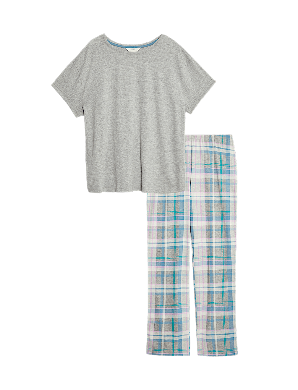 Cotton Rich Leaf Print Pyjama Set