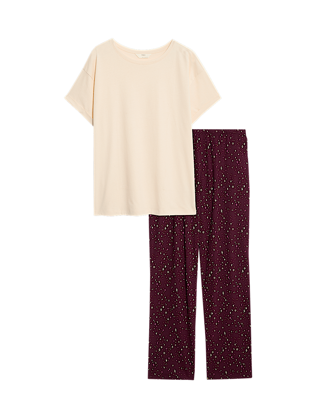 Cotton Rich Printed Pyjama Set