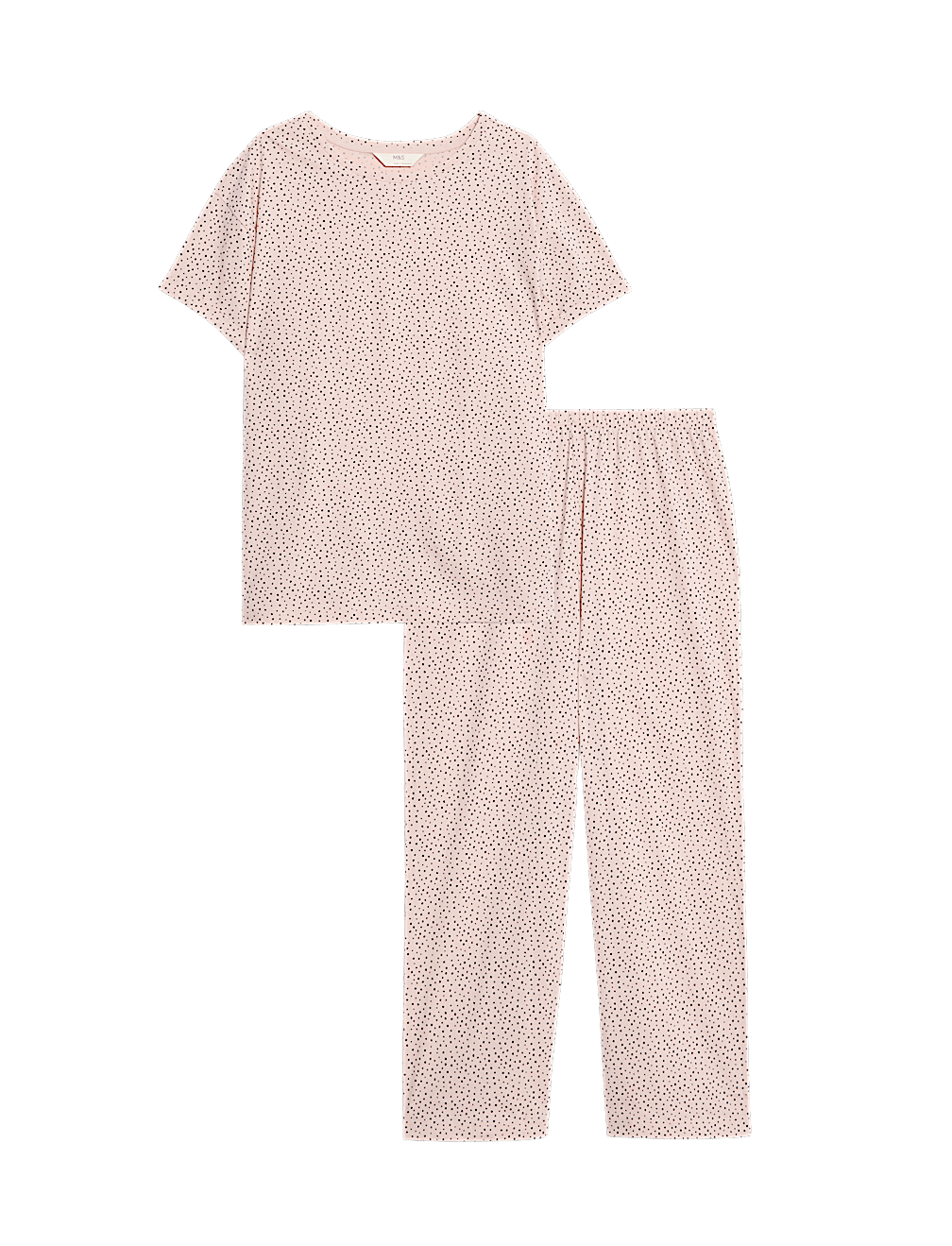 Cotton Rich Printed Cropped Pyjama Set