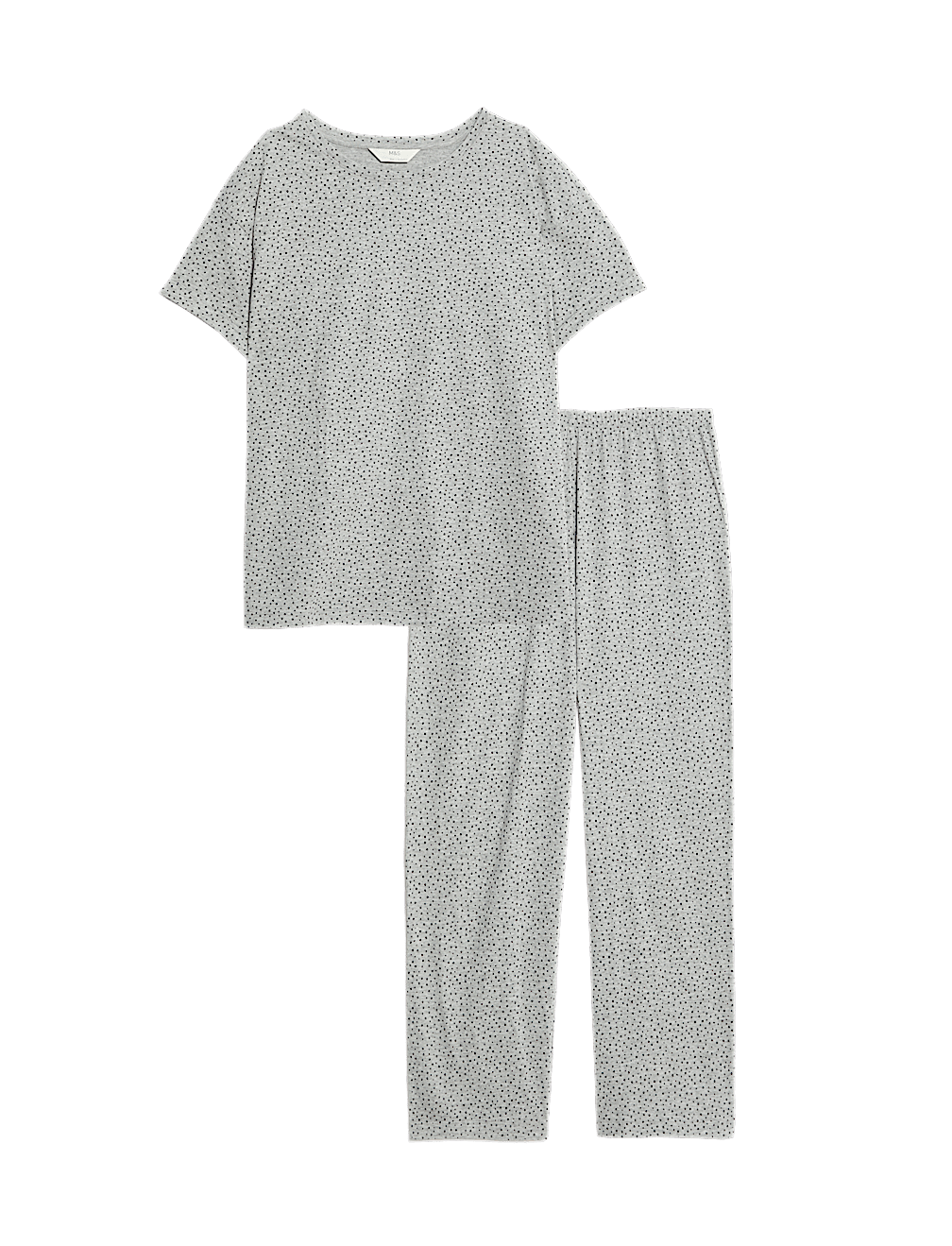 Cotton Rich Printed Cropped Pyjama Set