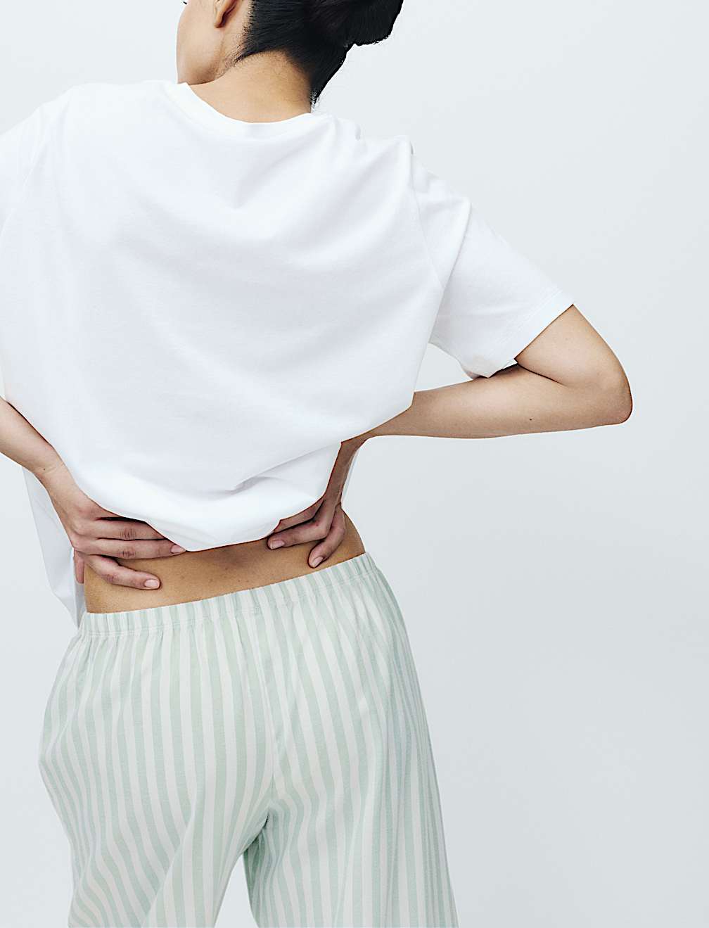 Pure Cotton Pyjama Set With Woven Bottoms