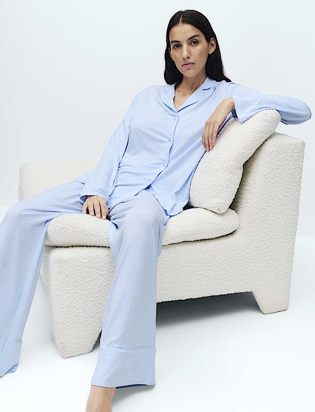 Soft Touch Printed Revere Pyjama Set