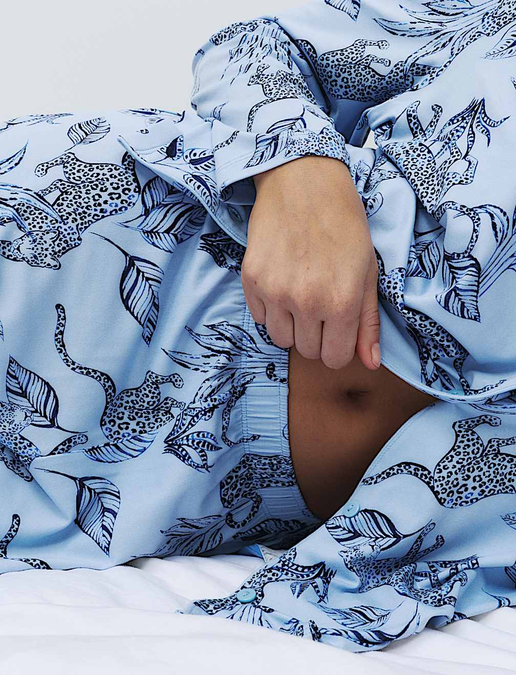 Soft Touch Printed Revere Pyjama Set