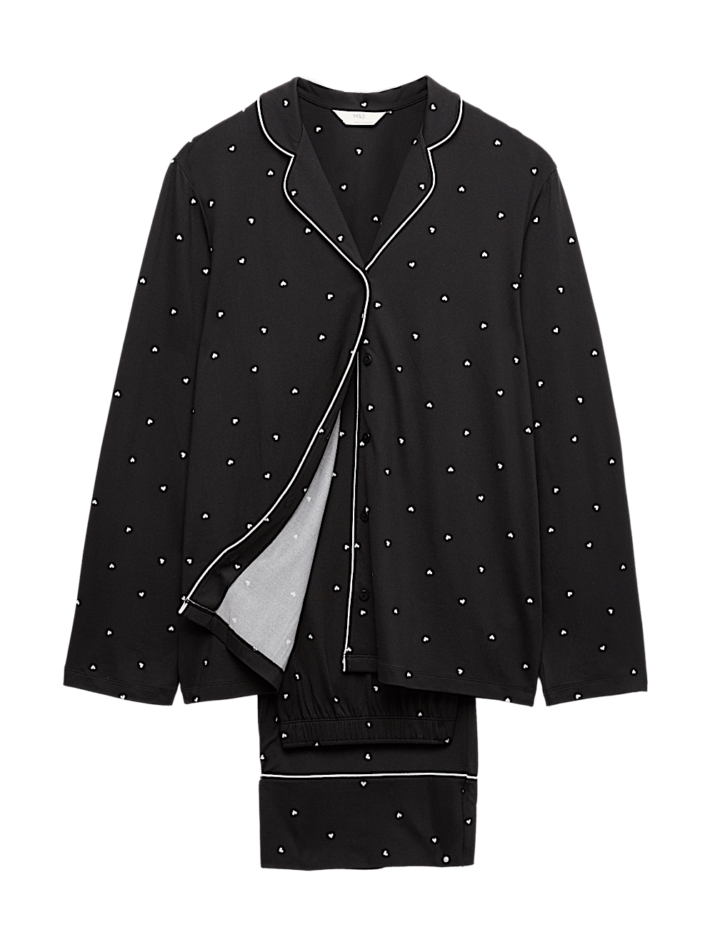 Soft Touch Printed Revere Pyjama Set