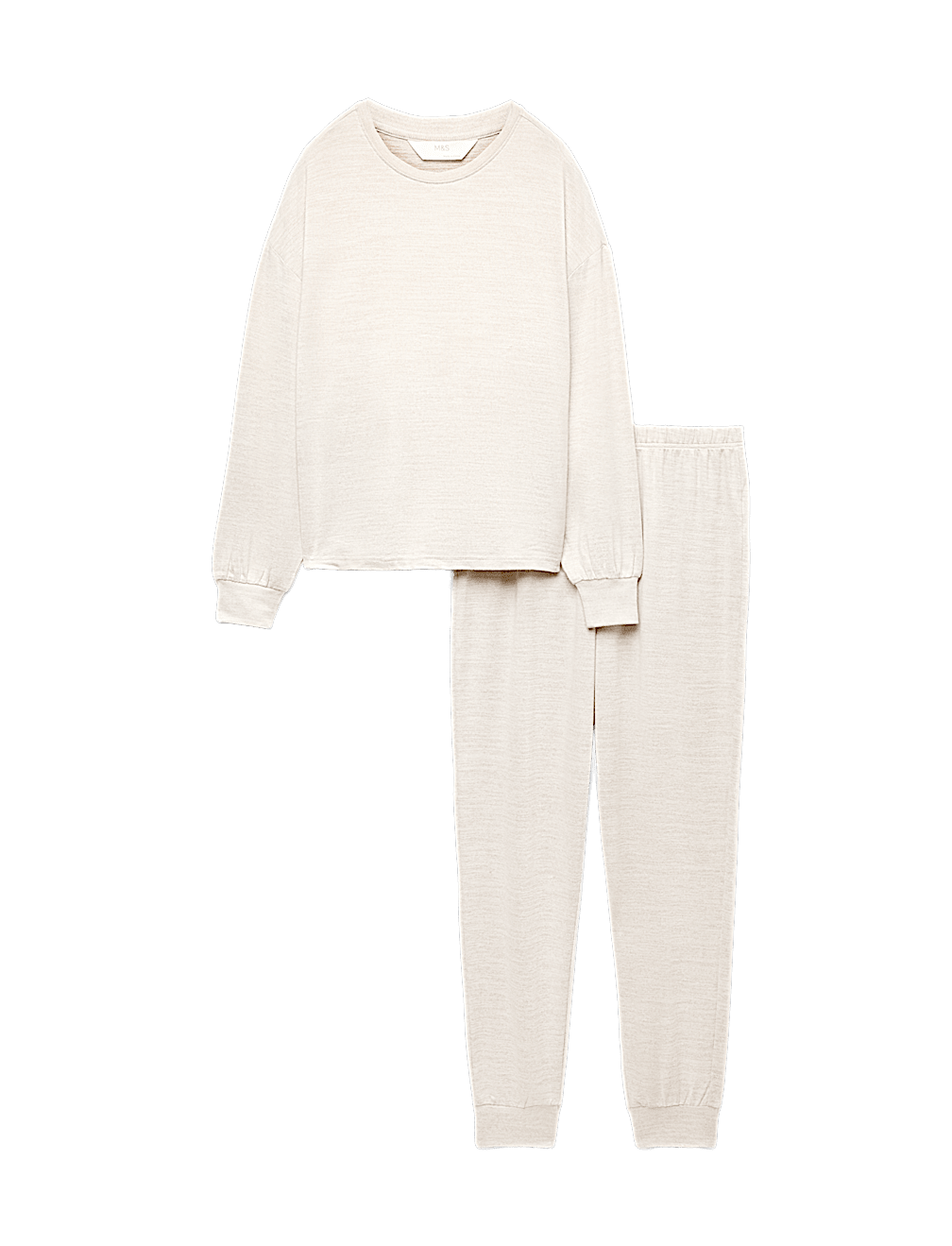 Cosy Knit Printed Cuffed Pyjama Set