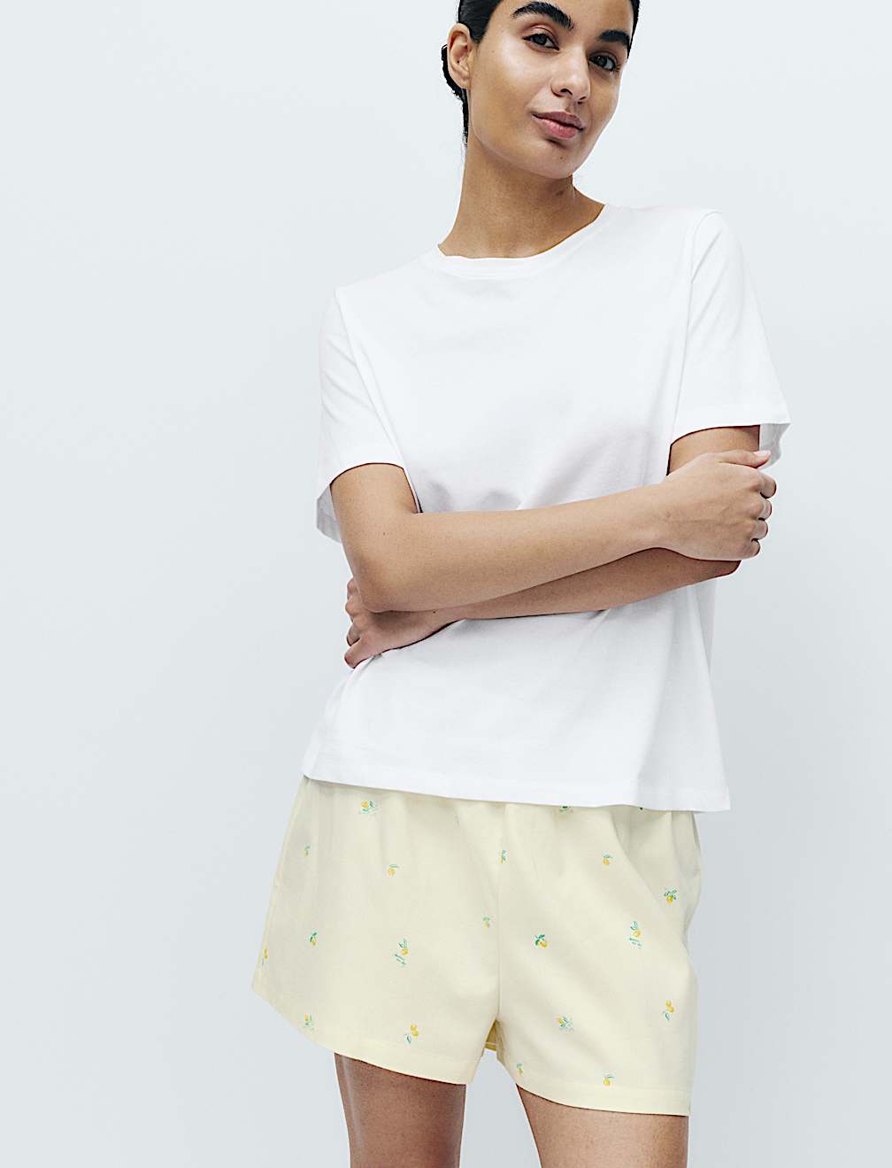 Cotton Rich Printed Shortie Set