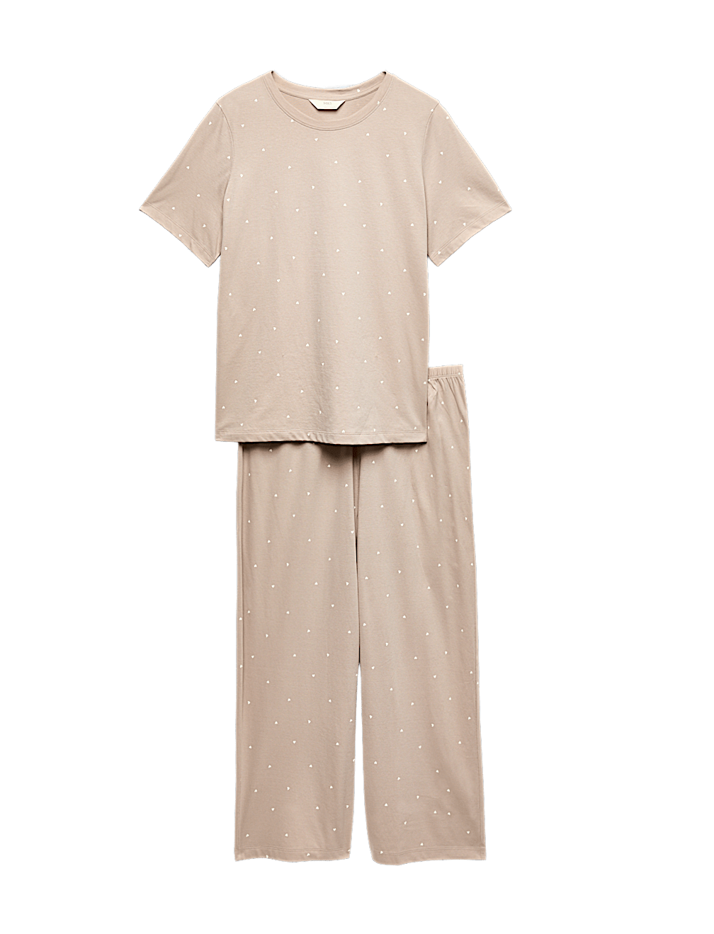 Cotton Rich Printed Cropped Pyjama Set