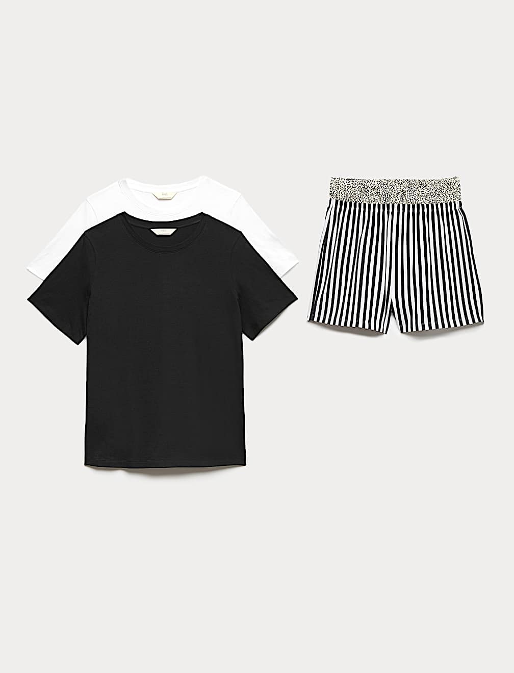 2 Pack Pure Cotton Shortie Pyjama Sets