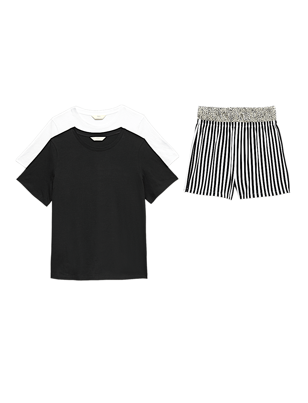 2 Pack Pure Cotton Shortie Pyjama Sets