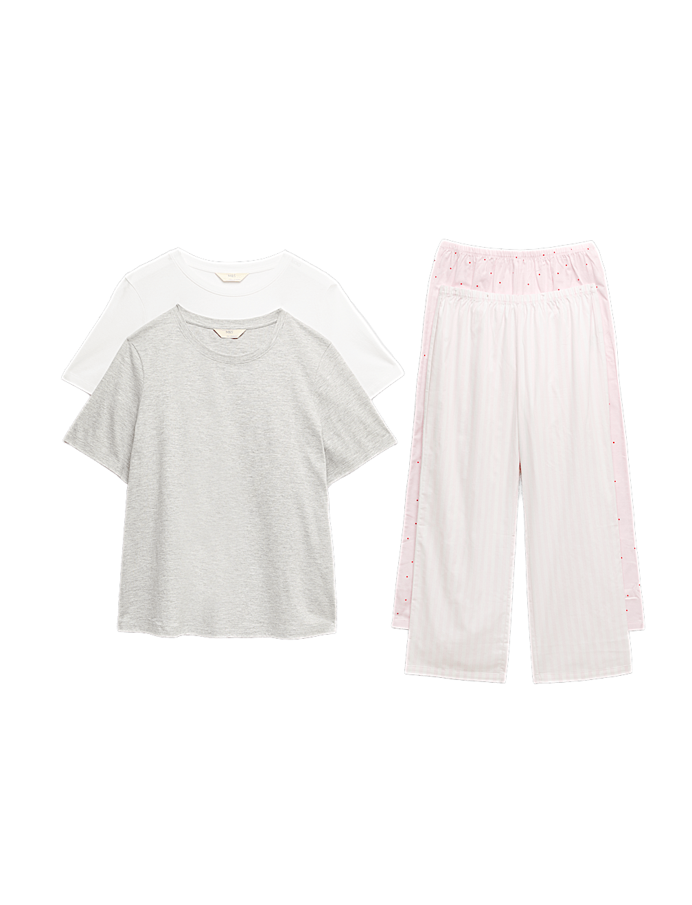 2 Pack Cotton Rich Jersey Printed Pyjama Sets