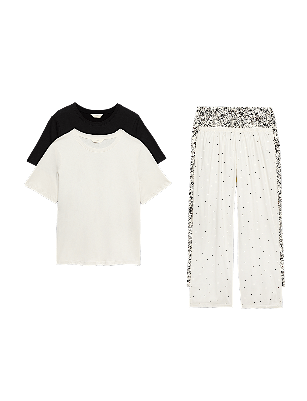 2 Pack Cotton Rich Jersey Printed Pyjama Sets