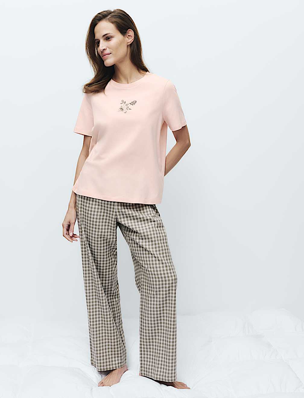 Cotton Rich Printed Pyjama Set