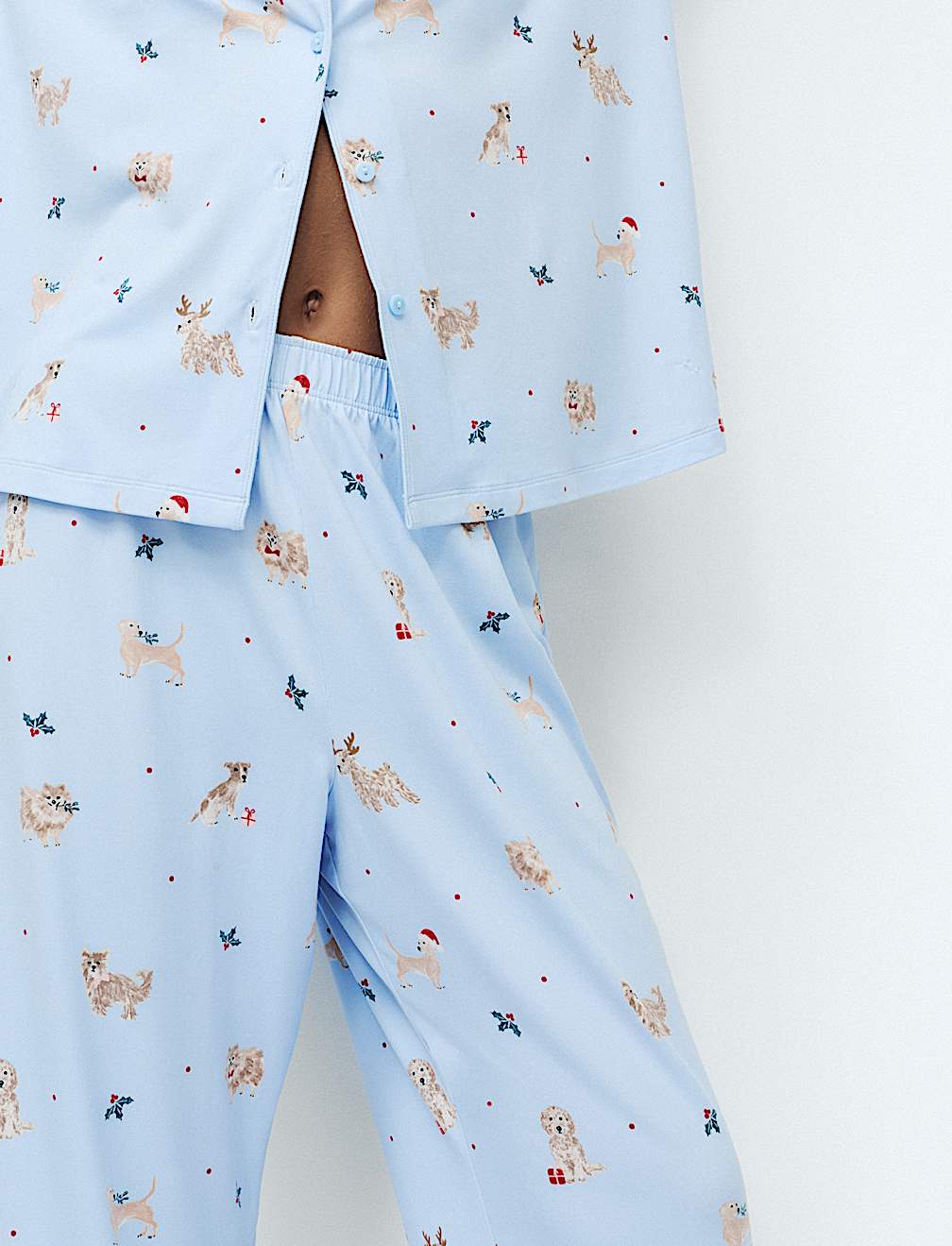 Soft Touch Printed Revere Pyjama Set