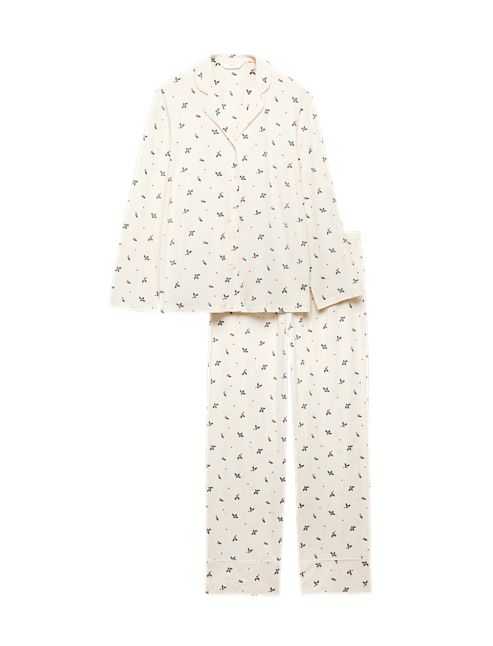 Soft Touch Printed Revere Pyjama Set