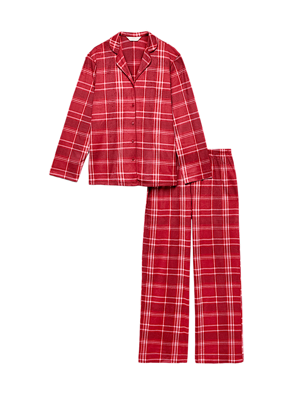 Fleece Printed Revere Pyjama Set