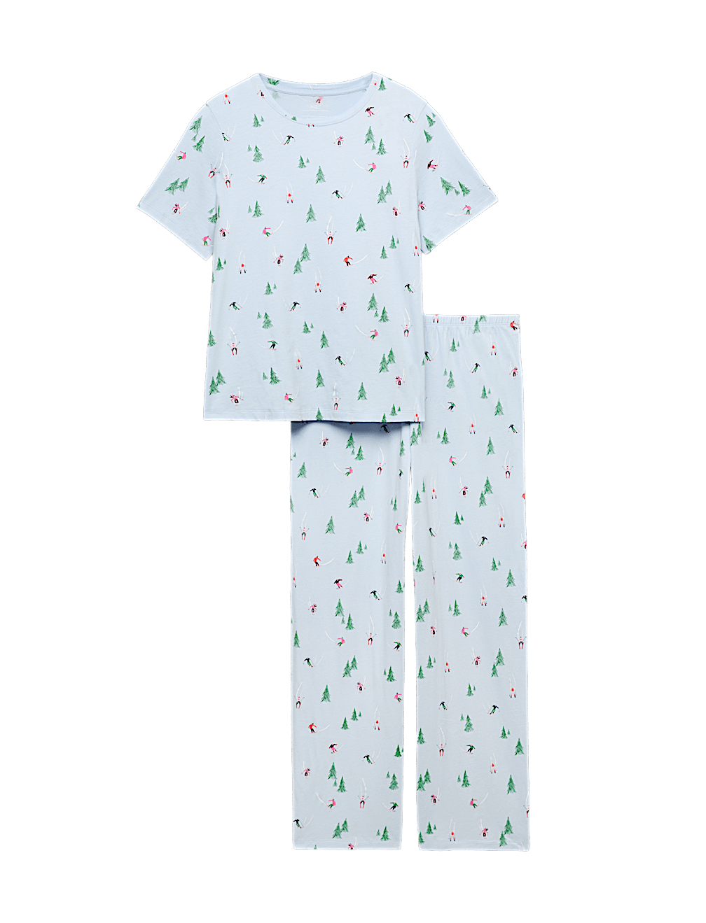 Pure Cotton Printed Short Sleeve Pyjama Set