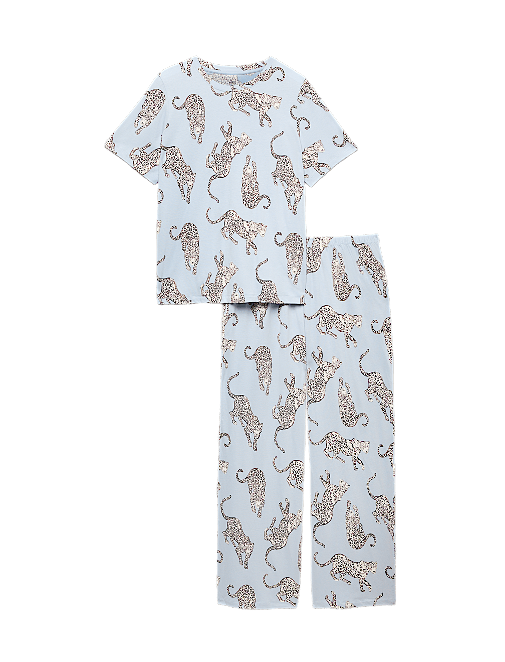 Pure Cotton Printed Short Sleeve Pyjama Set