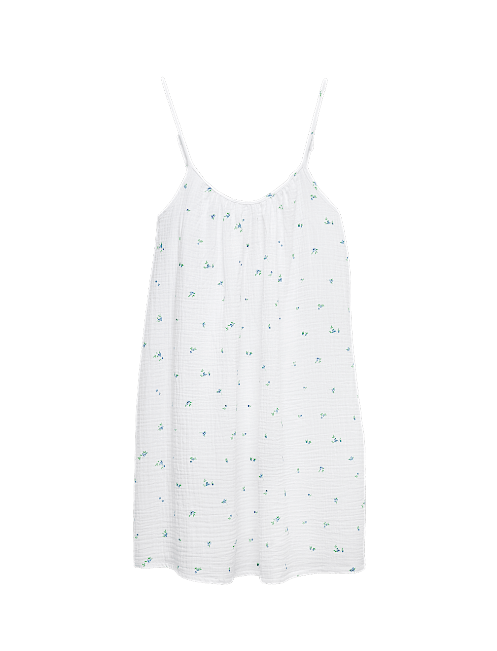 Muslin Printed Short Chemise
