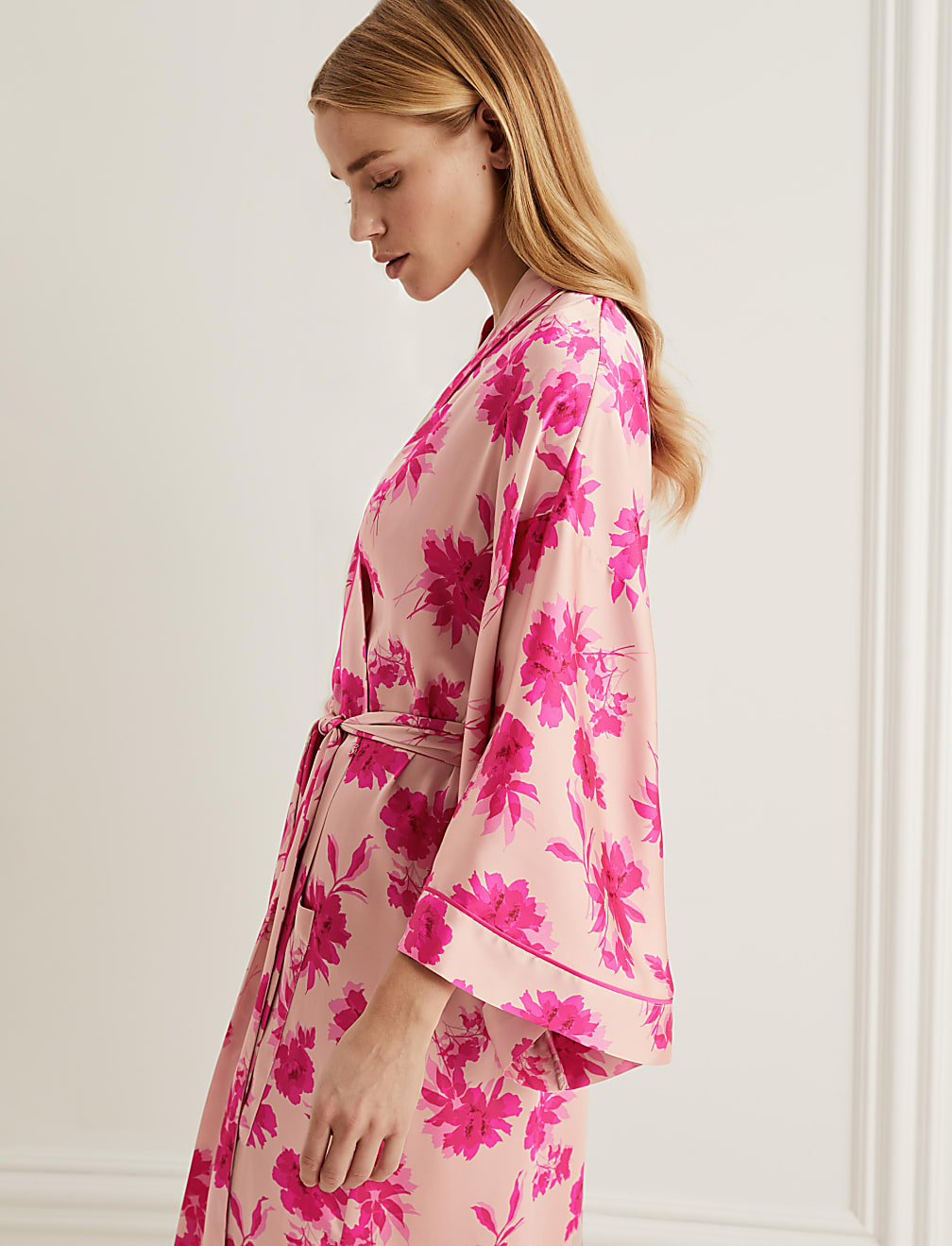 Laylani Satin Floral Wrap