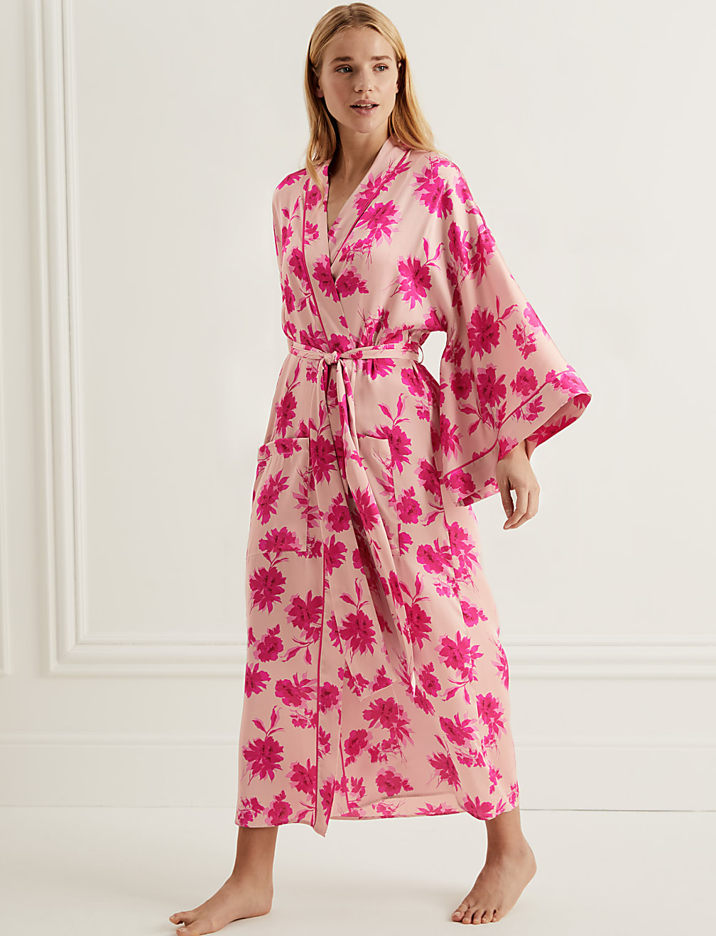 Laylani Satin Floral Wrap