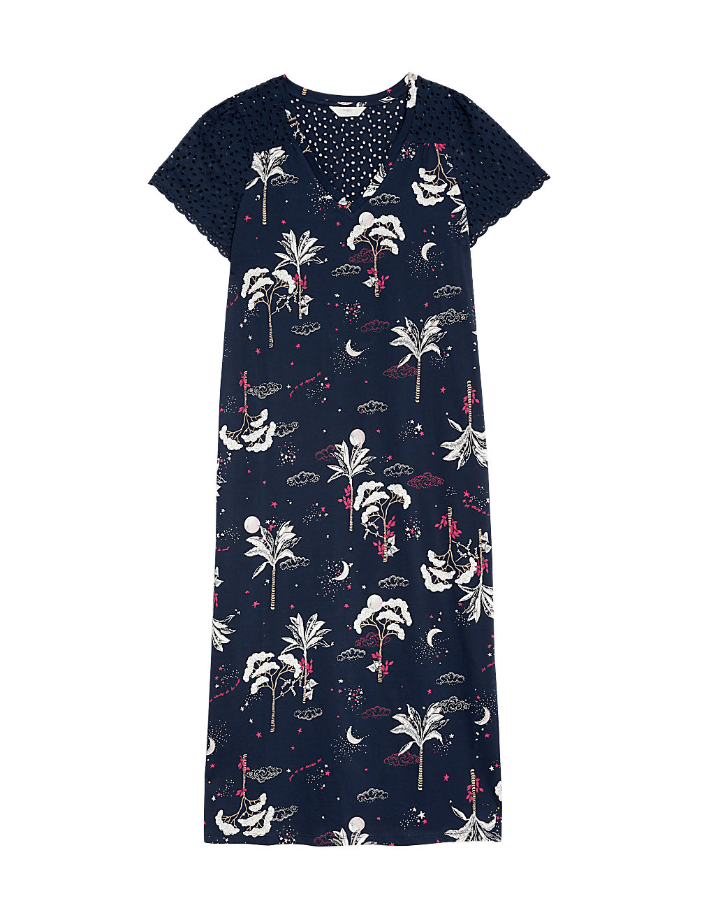 Pure Cotton Printed Long Nightdress