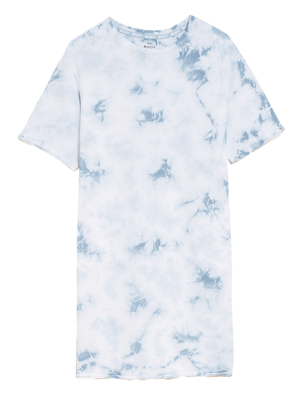 Dyed Regular Length Round Neck Night Dress