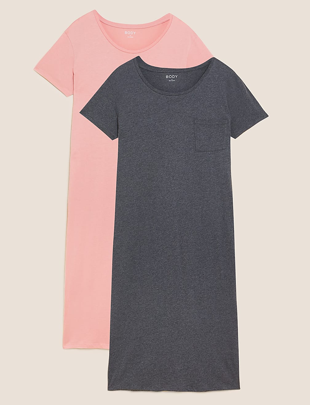 2pk Cool Comfort™ Cotton Modal Nightdresses