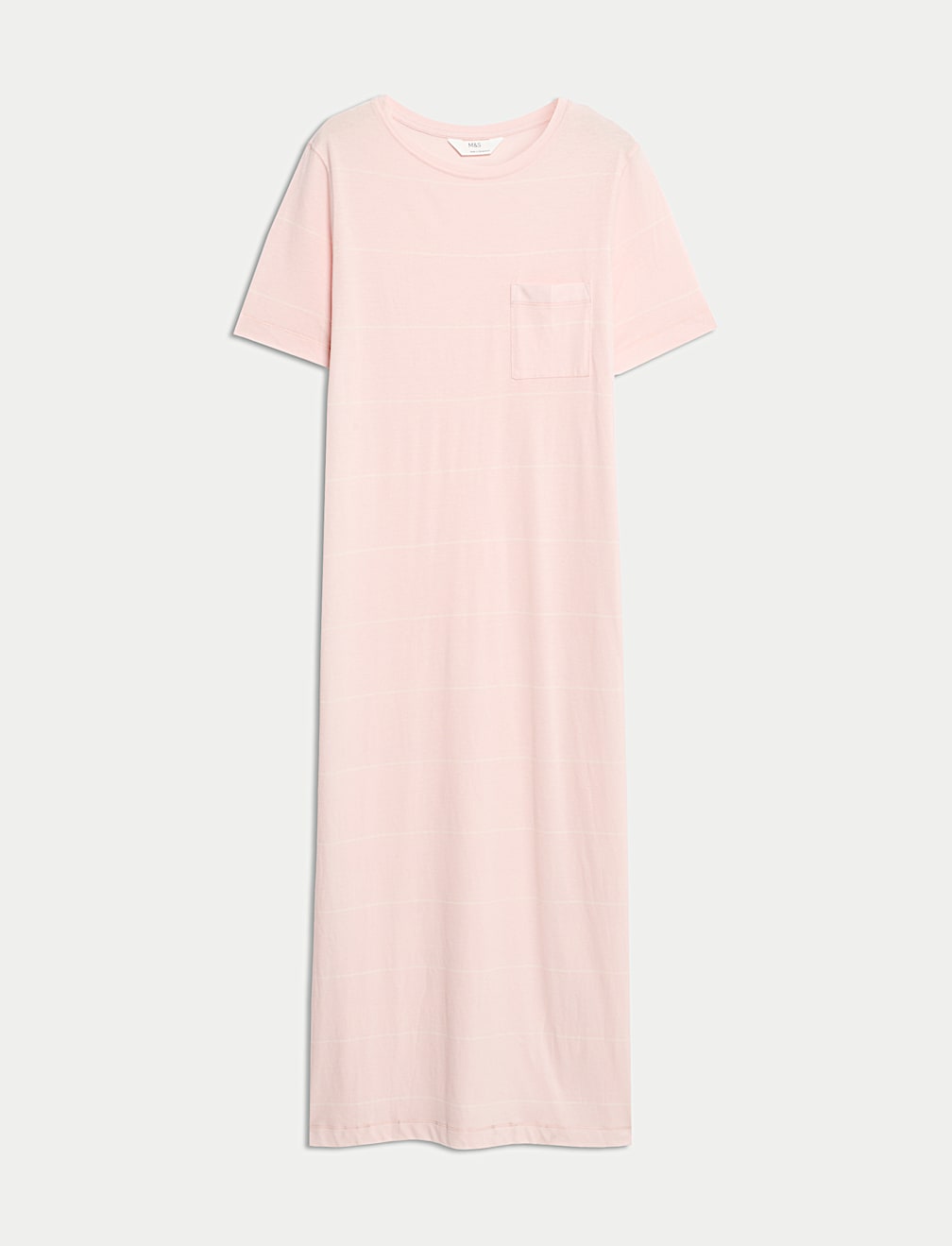 Long Cotton Modal Stripe Minishirt