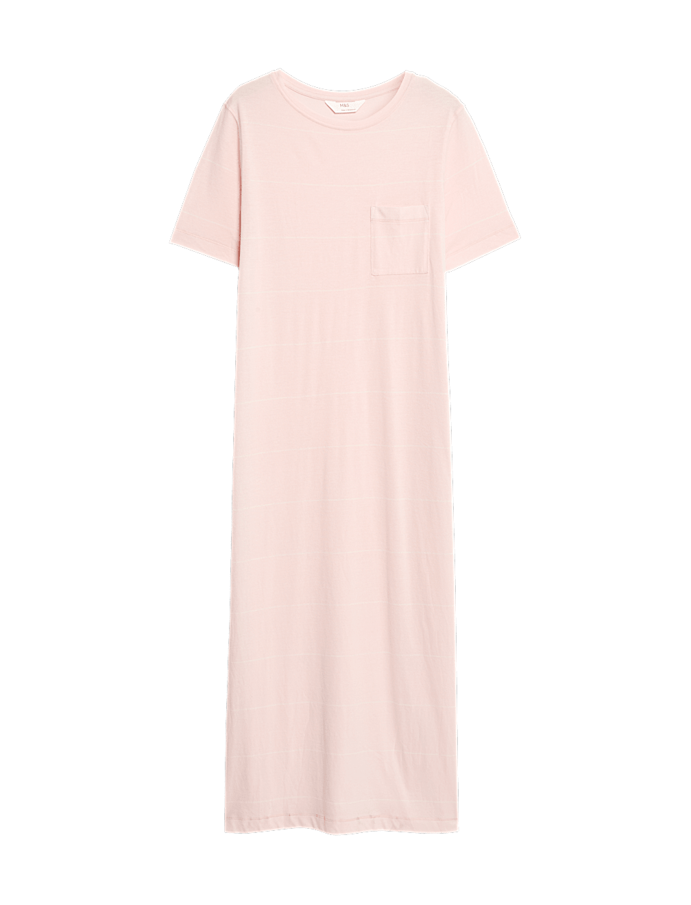 Long Cotton Modal Stripe Minishirt