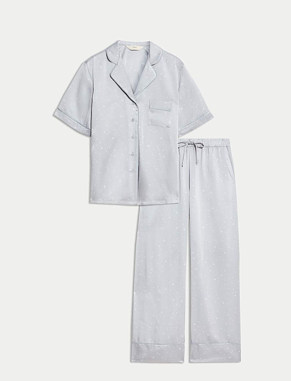 Satin Star Print Pyjama Set