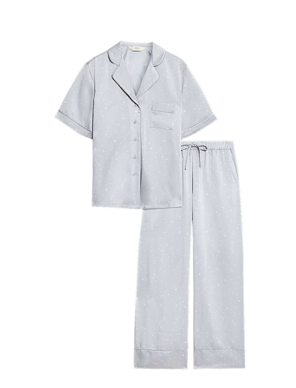 Satin Star Print Pyjama Set