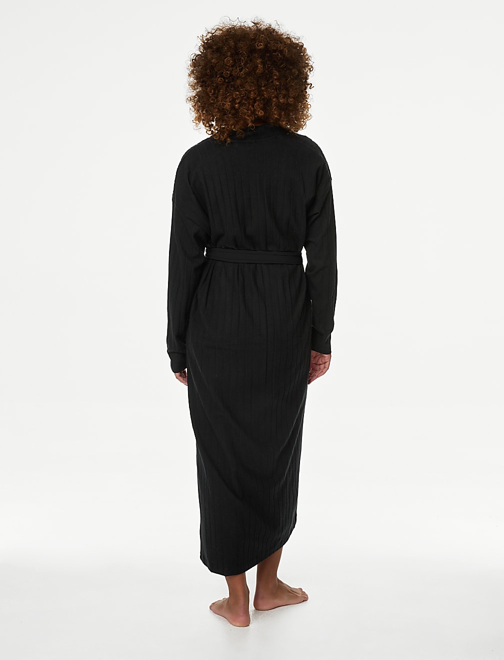 2pc Ribbed Nightdress & Cardigan Set