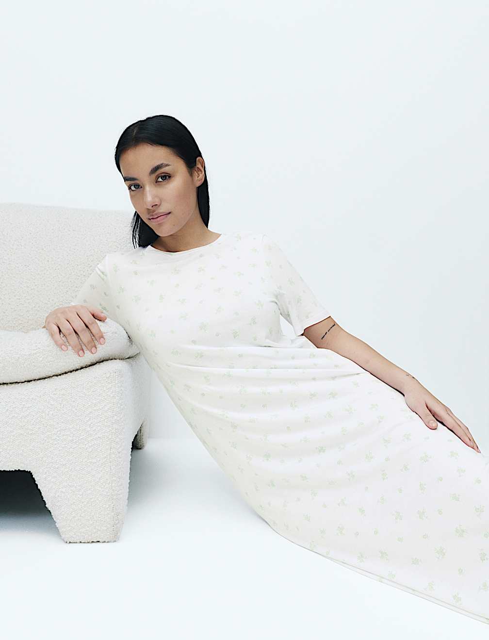 Cotton Modal Printed Nightdress