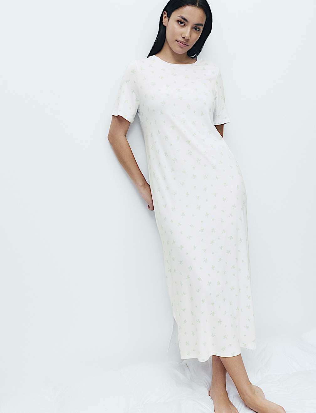 Cotton Modal Printed Nightdress
