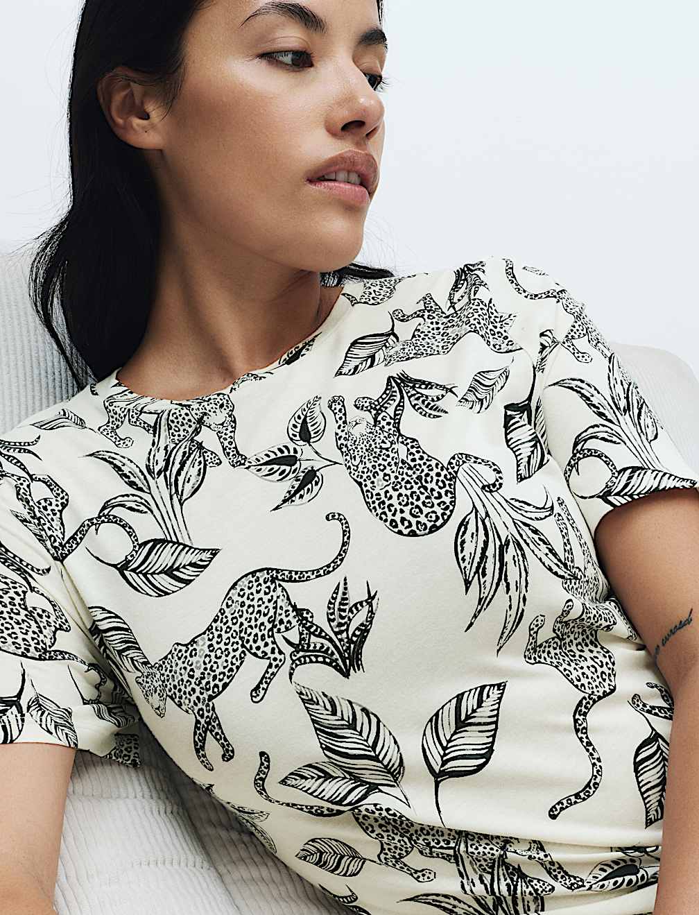 Cotton Modal Printed Long Nightdress